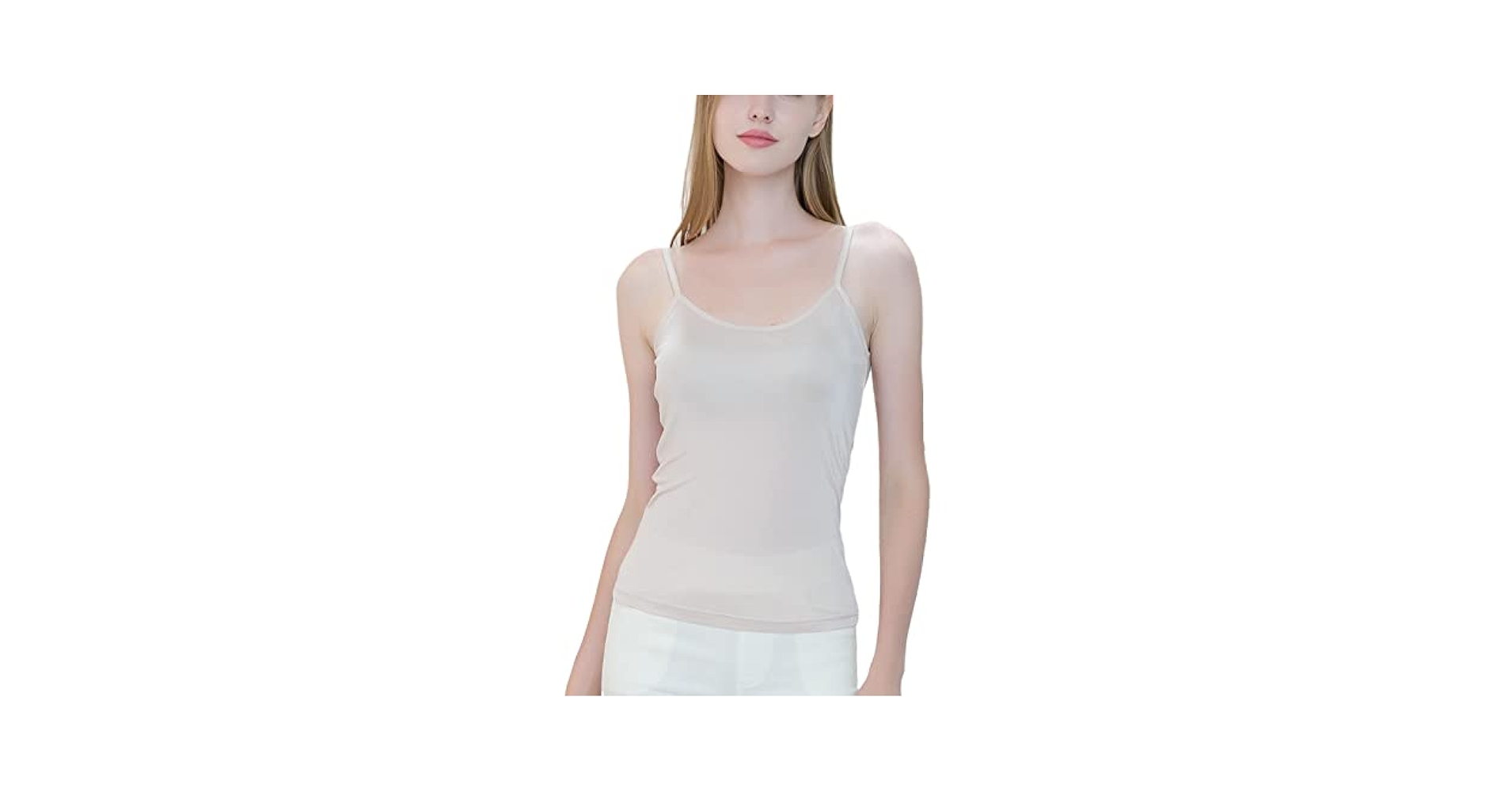 METWAY Womens Silk Camisole/Spaghetti Strap Mulberry Silk